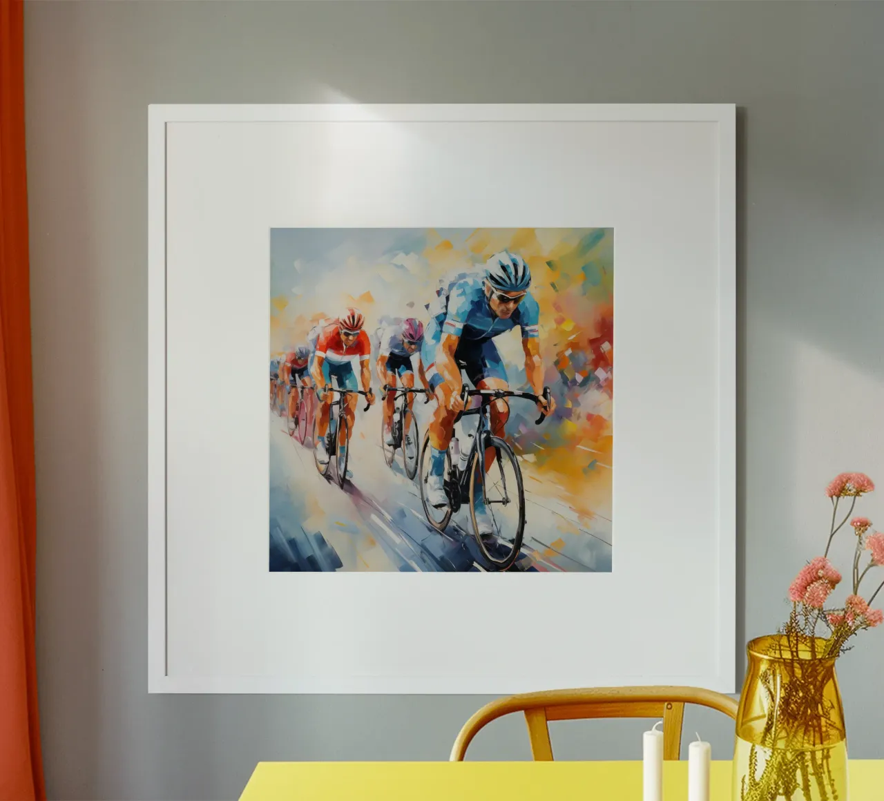 Ciclisti carta hahnemühle da Imagine