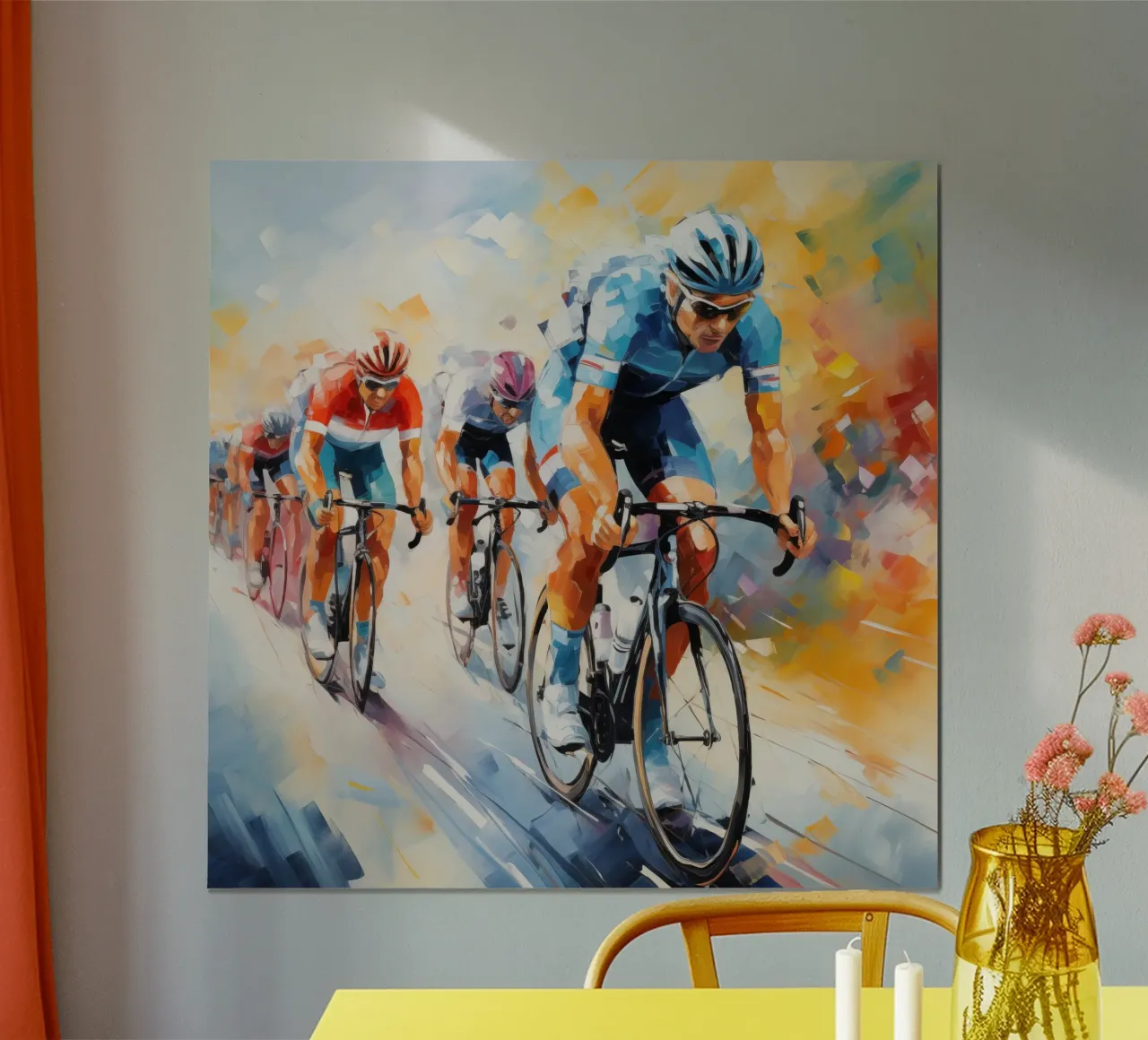 Ciclisti carta hahnemühle da Imagine