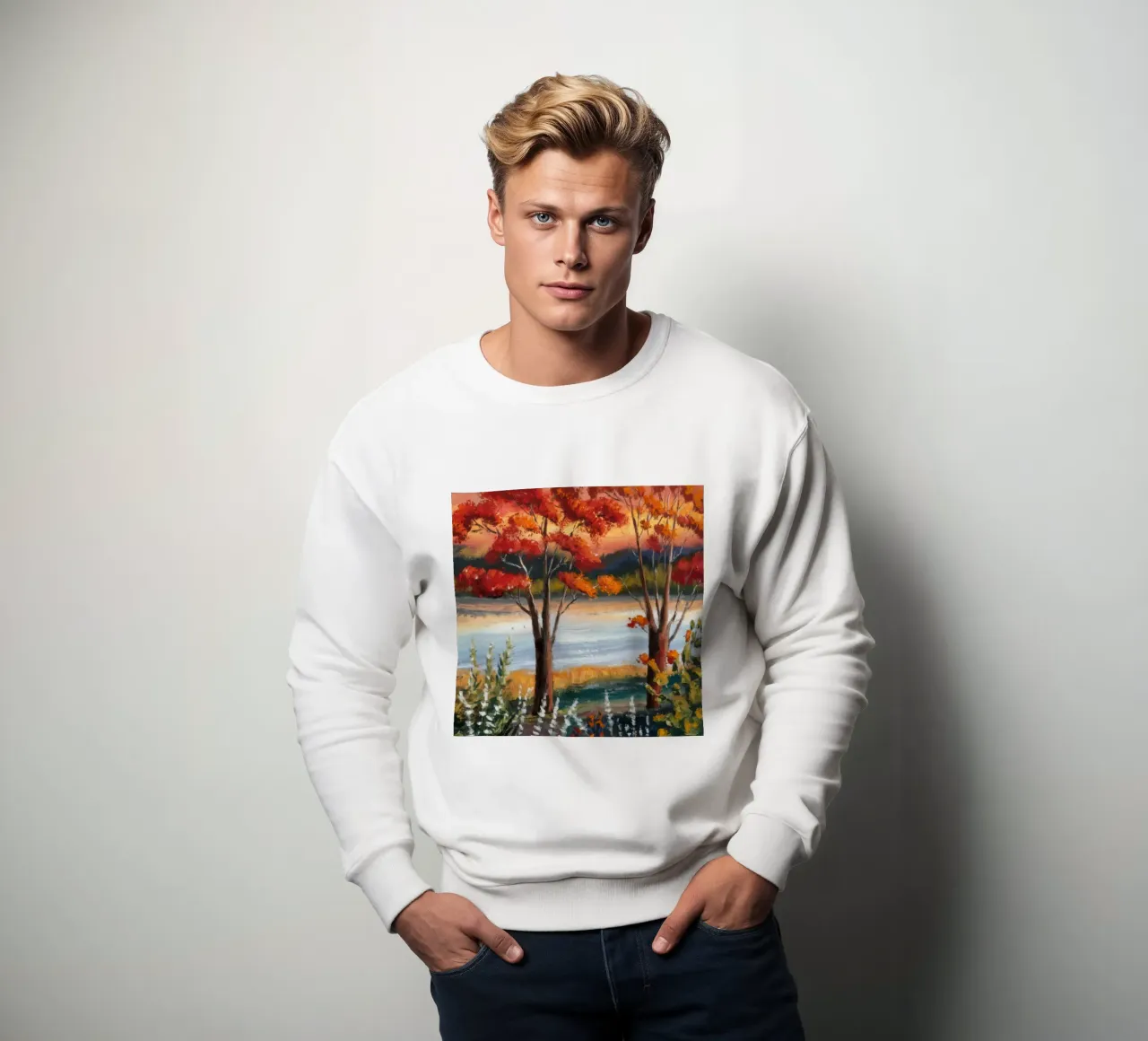 Fiume d'autunno Hush felpa da Obisidian Brush