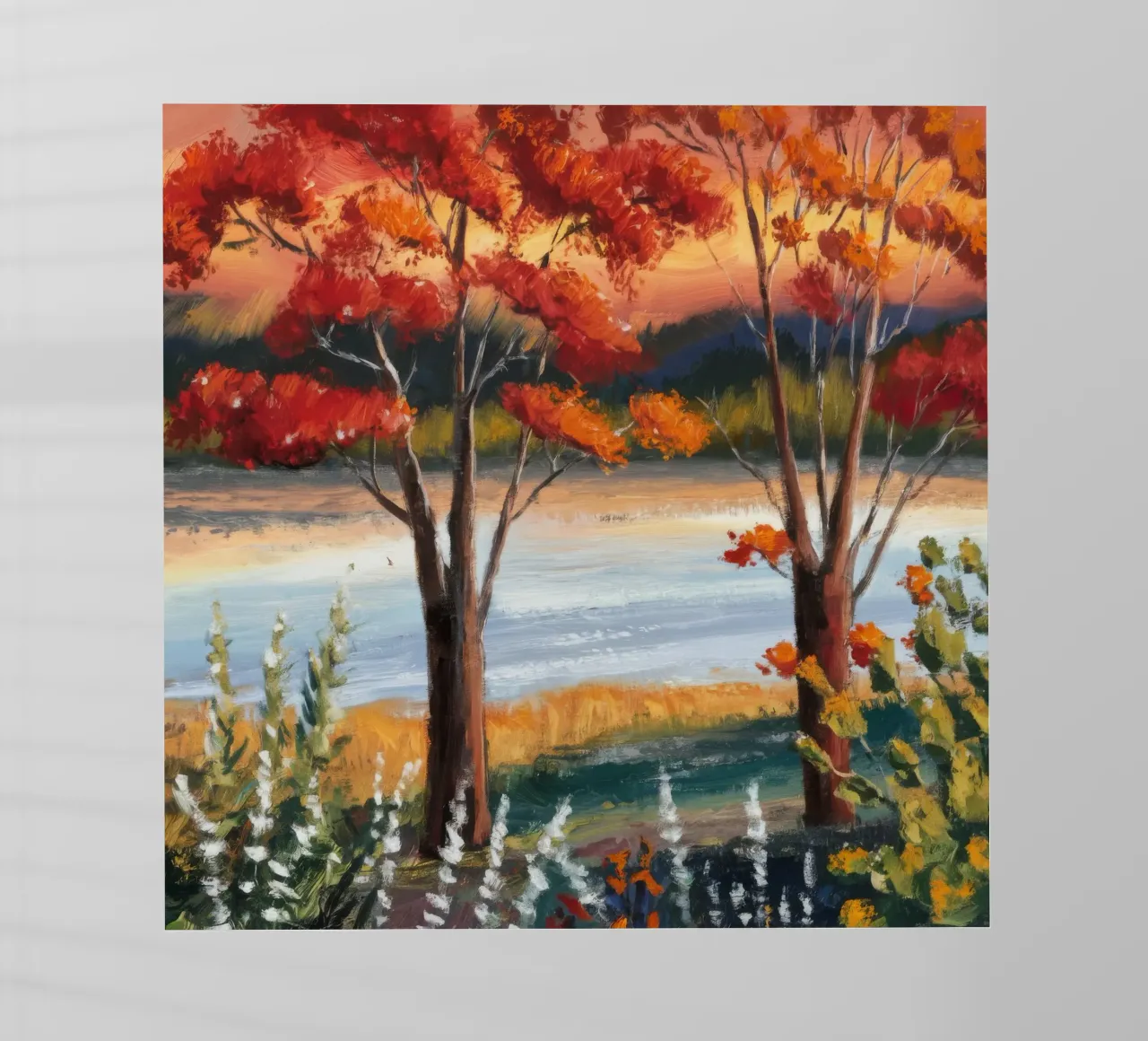 Fiume d'autunno Hush pellicola backlit da Obisidian Brush