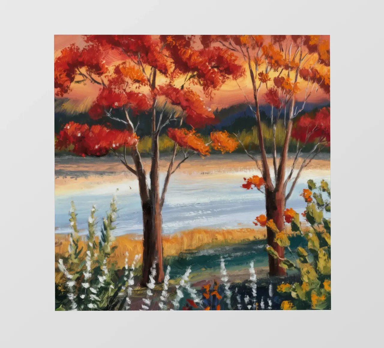 Fiume d'autunno Hush telo in pvc da Obisidian Brush