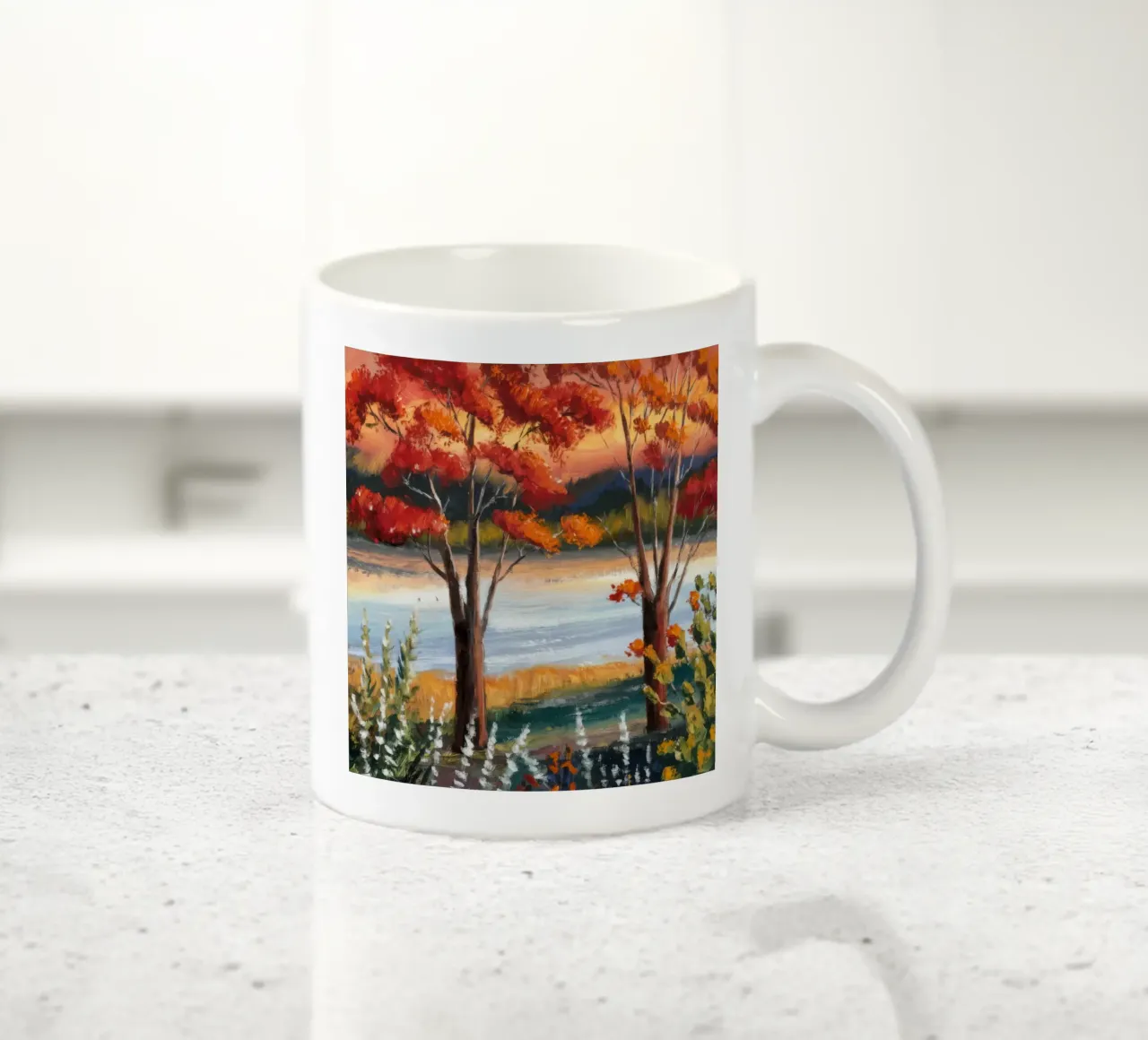 Fiume d'autunno Hush tazza in ceramica da Obisidian Brush