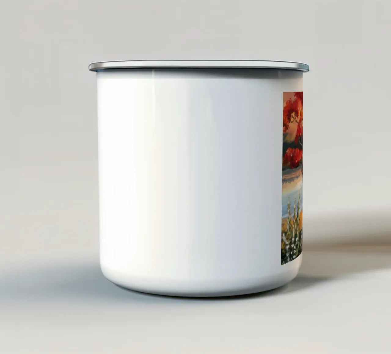 Fiume d'autunno Hush tazza in smalto da Obisidian Brush