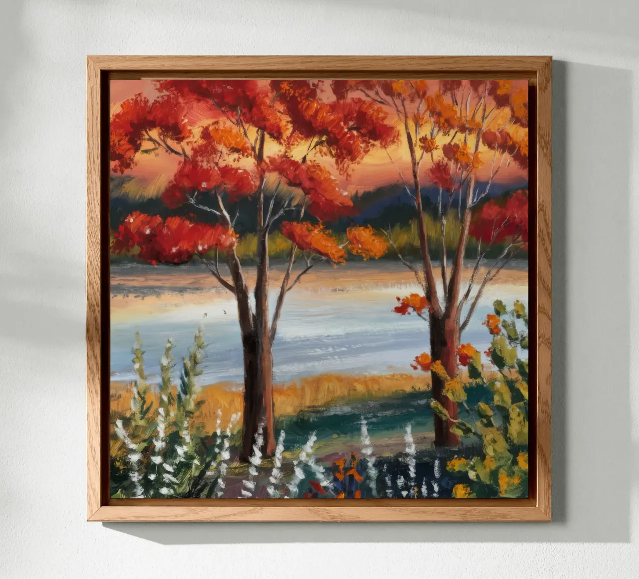 Fiume d'autunno Hush alluminio dibond da Obisidian Brush