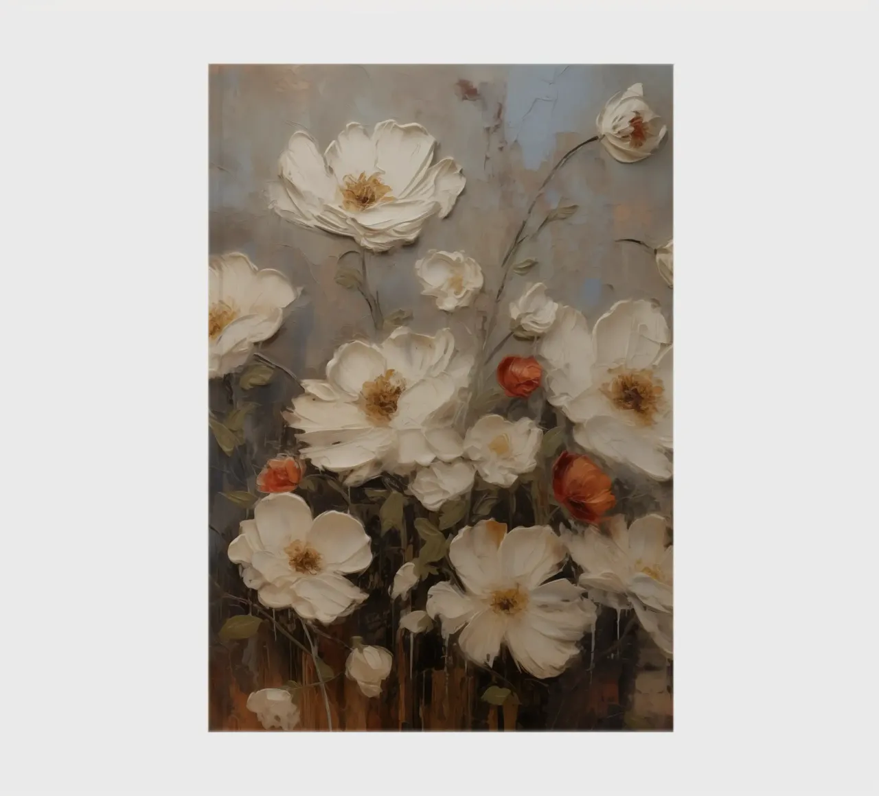 White flowers notebook by Imagine
