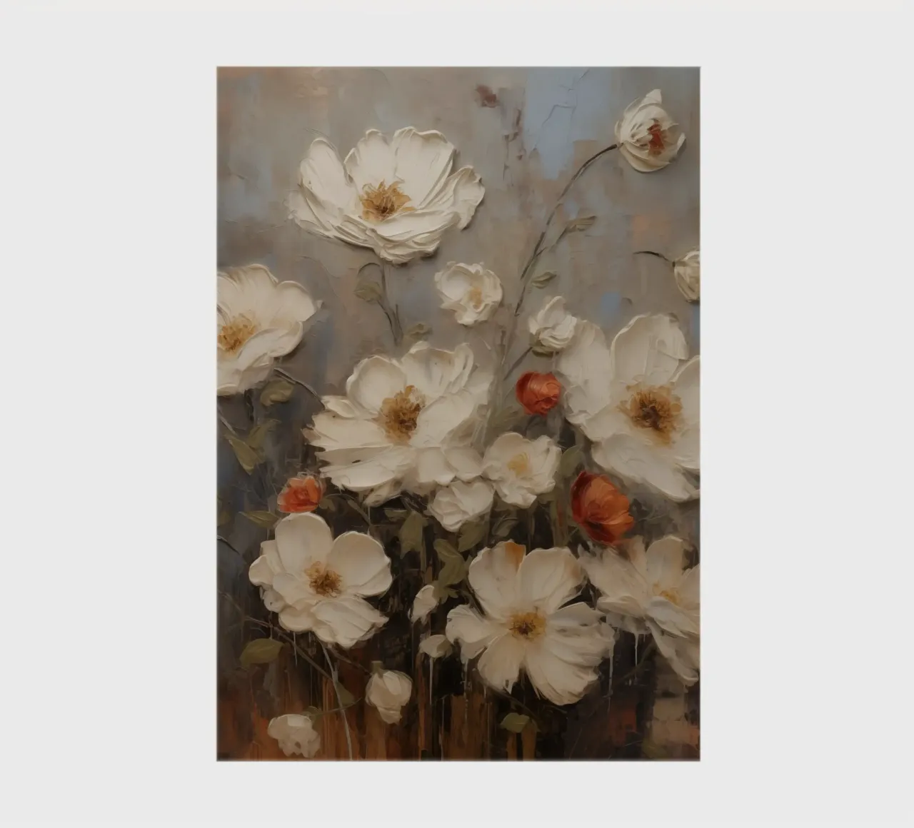 White flowers notebook by Imagine