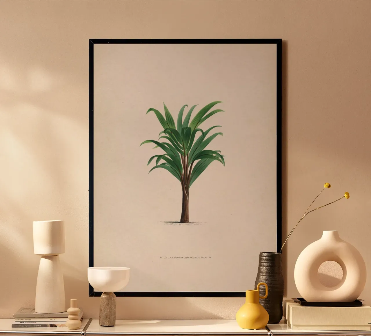 Vintage Kerchove 3 Les Palmiers 15 poster con telaio in plastica da Vintage Print Collection