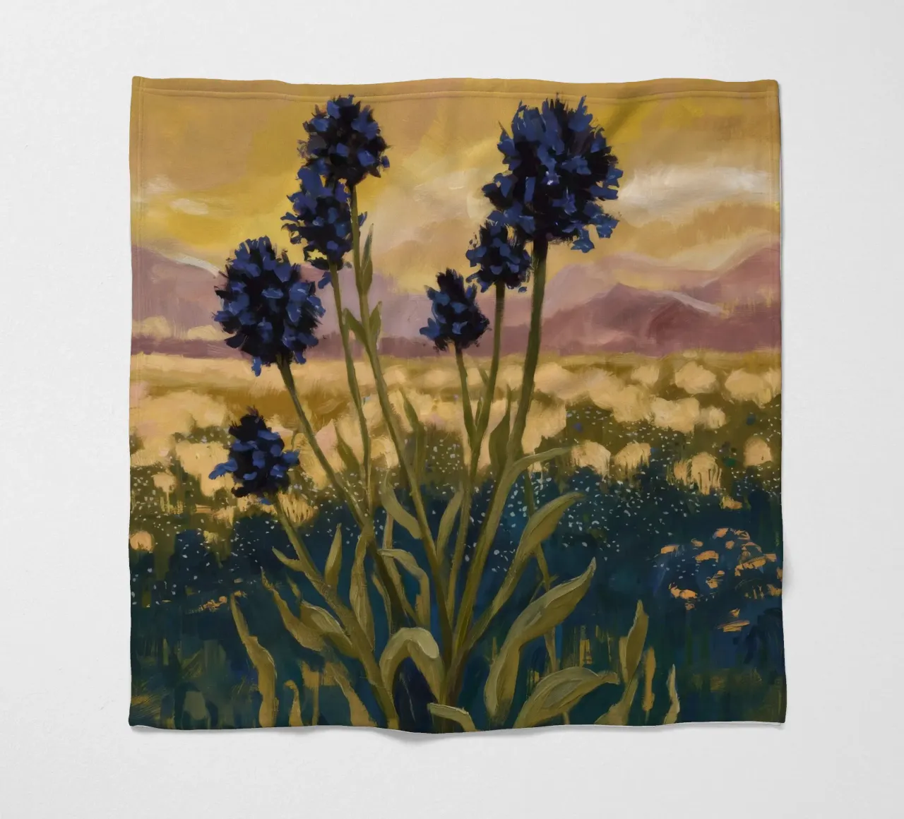 Campo di cardo di mezzanotte coperta in pile da Obisidian Brush