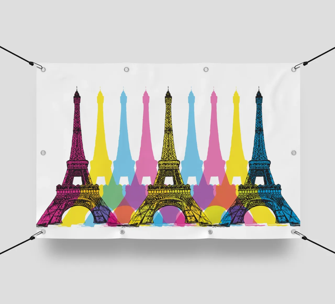 Colorful Paris pvc cover by KP Design