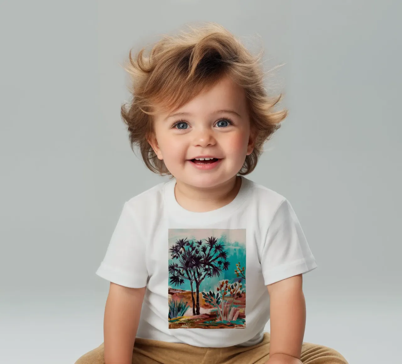 Shadow Palm Serenade baby t-shirt by Obisidian Brush