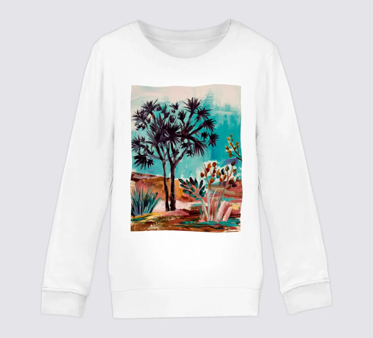 Serenata de palmeras de sombra sudadera para niño de Obisidian Brush