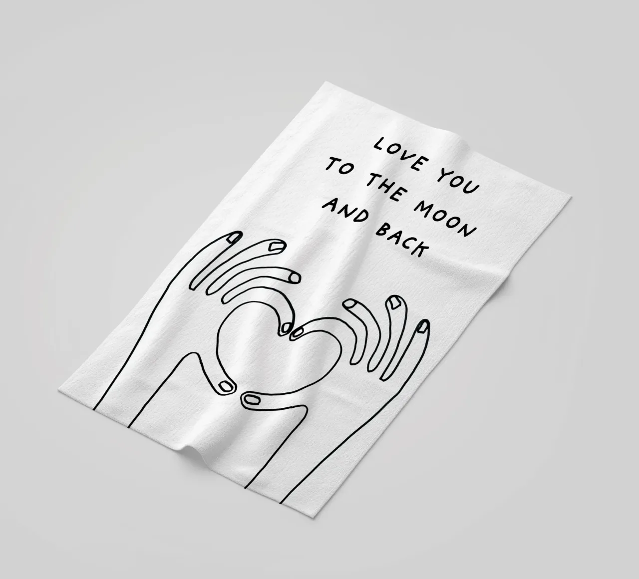 Love you to the moon and back telo mare da thesoulhugclub