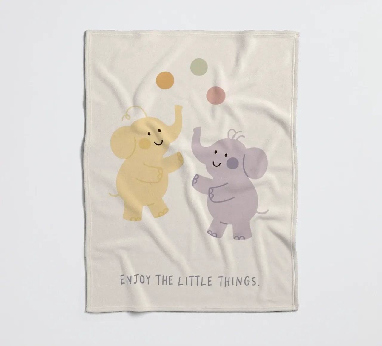 Enjoy The Little Things coperta in pile da treechild