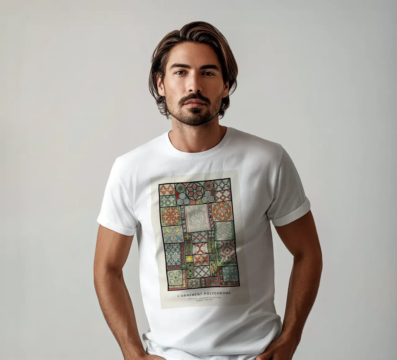 Racinet -  Medieval  Ornamental Pattern t-shirt da Vintage by JUNIQE