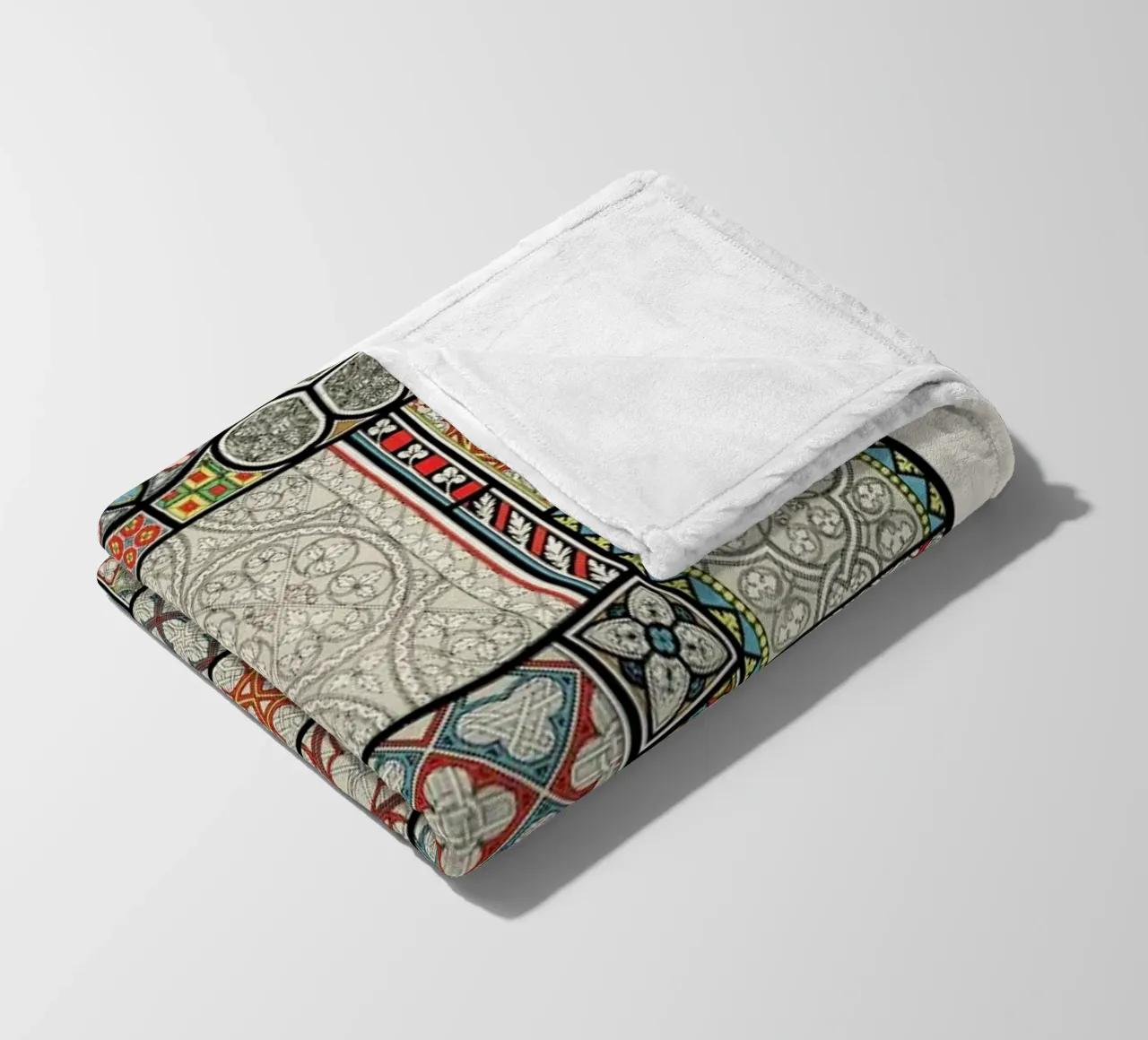 Racinet -  Medieval  Ornamental Pattern coperta in pile da Vintage by JUNIQE