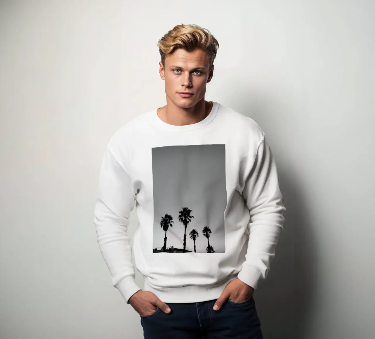 Group Of Palms sweatshirt by Sebastian Hilgetag
