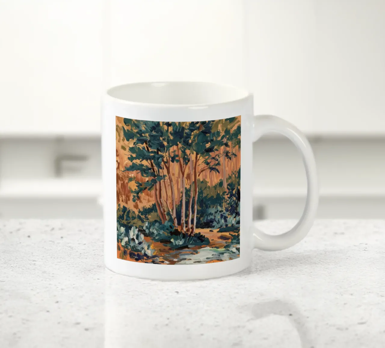 Danse du bosquet en terre cuite mug en céramique de Obisidian Brush