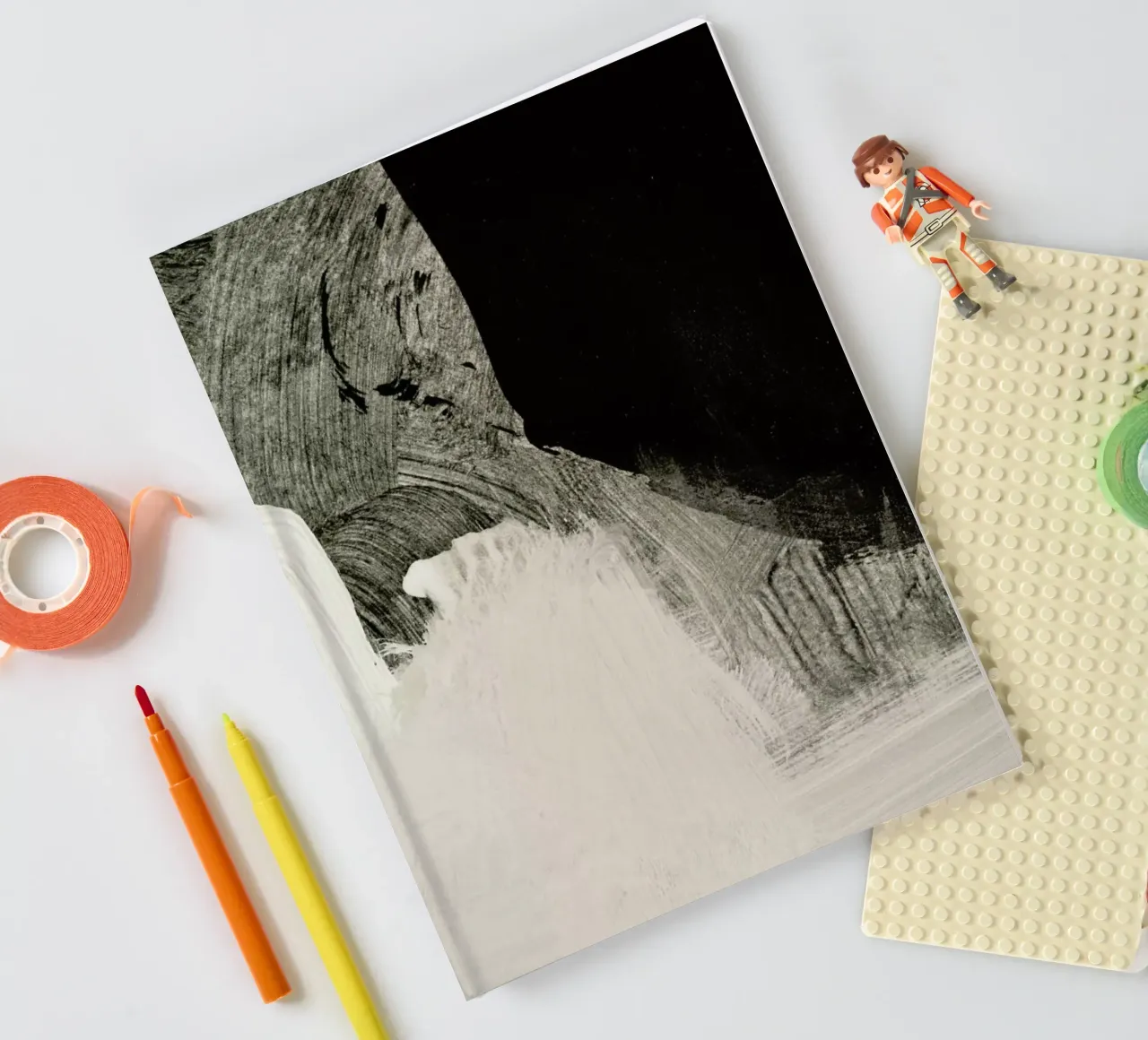 Minimalist Painting 05 01 notebook by IRIS LEHNHARDT FINE ART