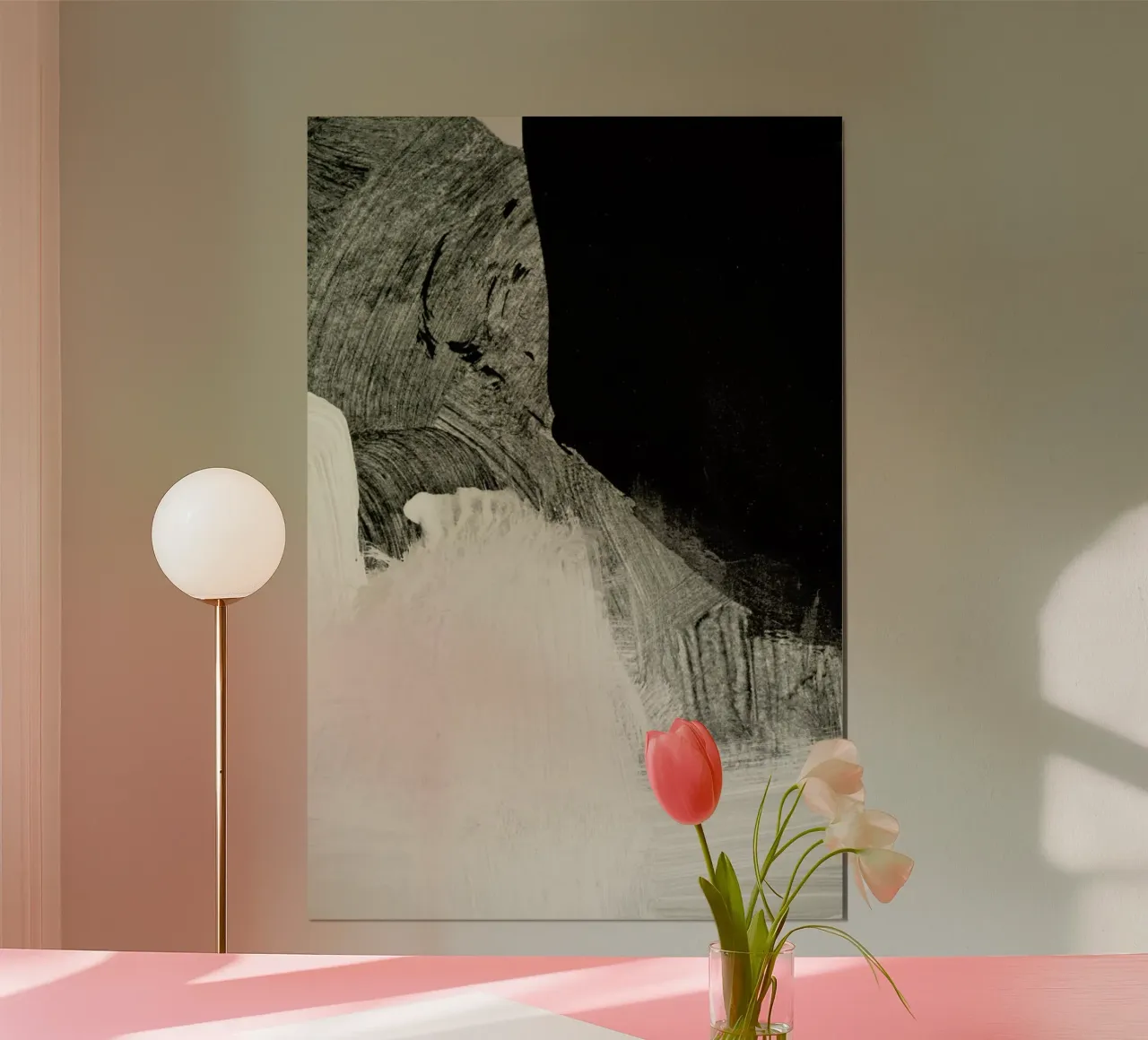 Minimalist Painting 05 01 poster con telaio in legno da IRIS LEHNHARDT FINE ART
