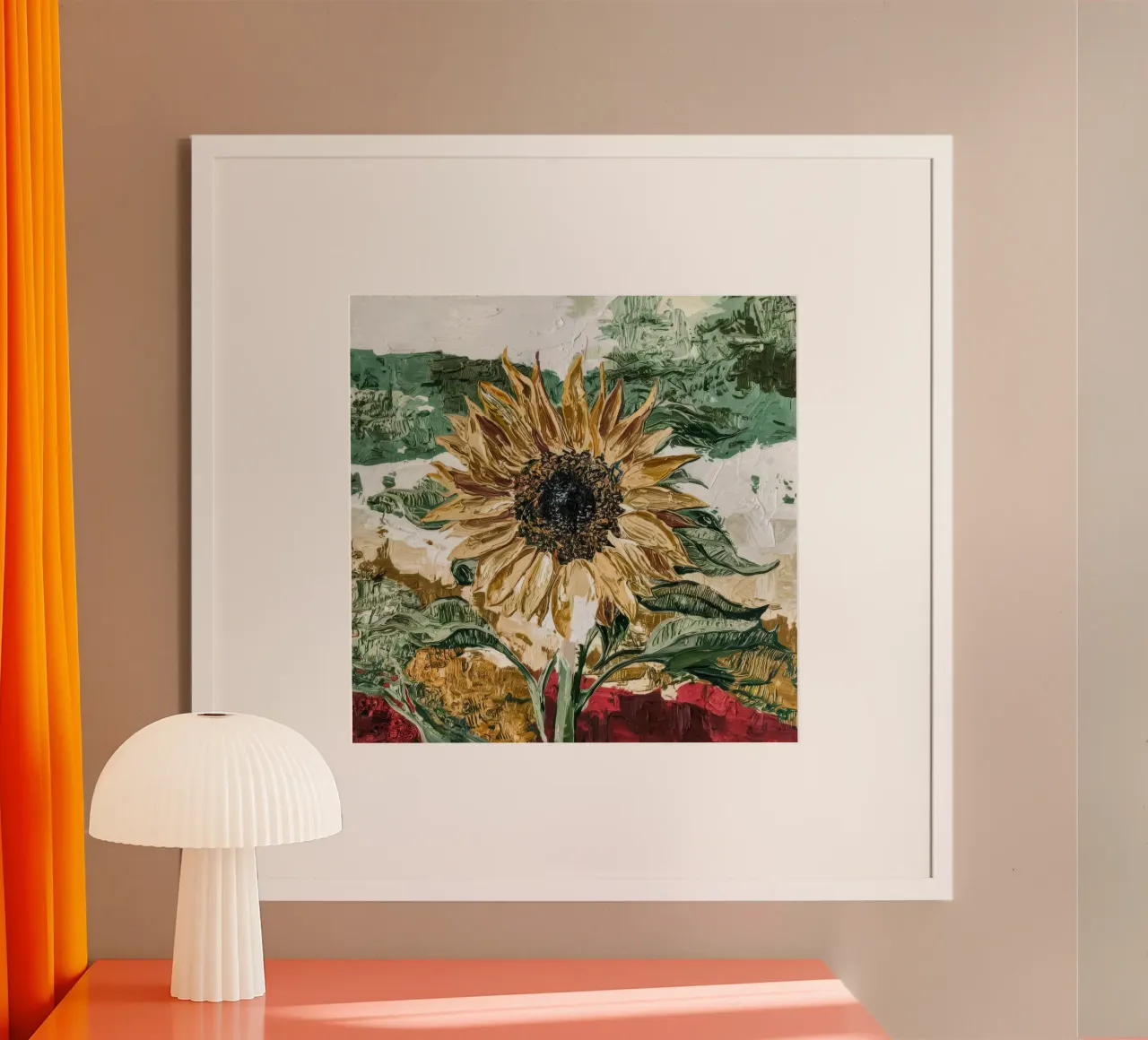 Corona strutturata alla luce del sole poster con telaio in legno da Obisidian Brush