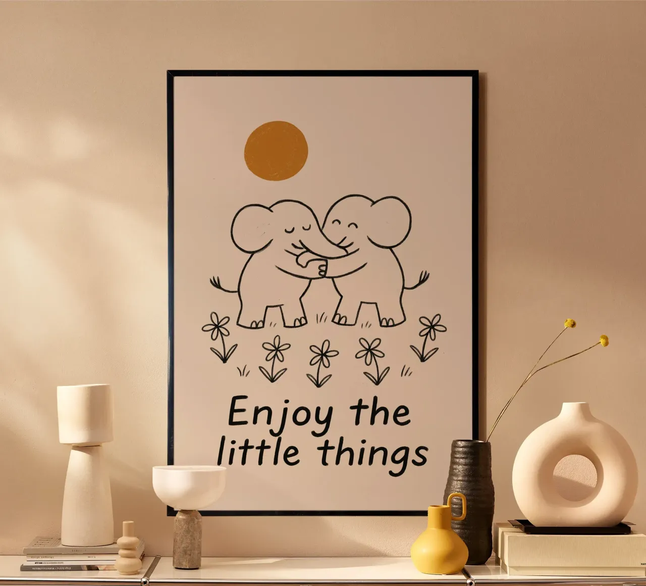 Enjoy The Little Things (Elephant) carta hahnemühle da treechild