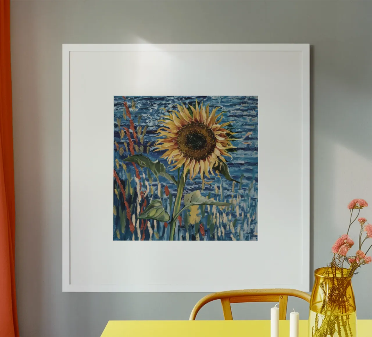 Sguardo del sole sul fiume carta hahnemühle da Obisidian Brush