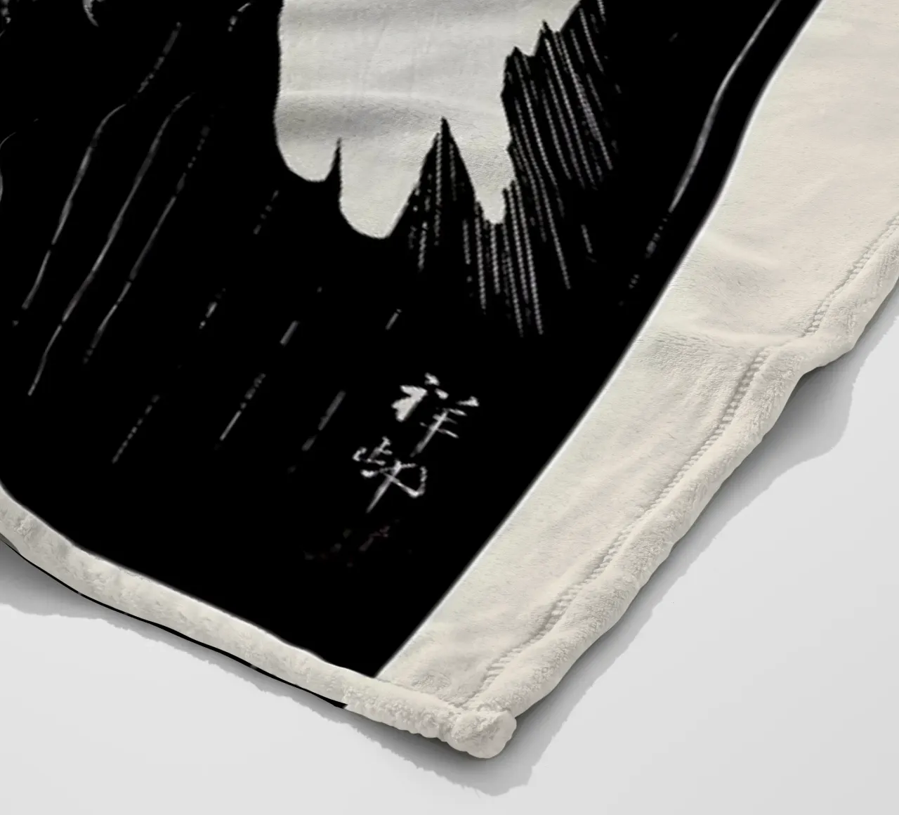 Koson - Egret in the Rain coperta in pile da Vintage by JUNIQE