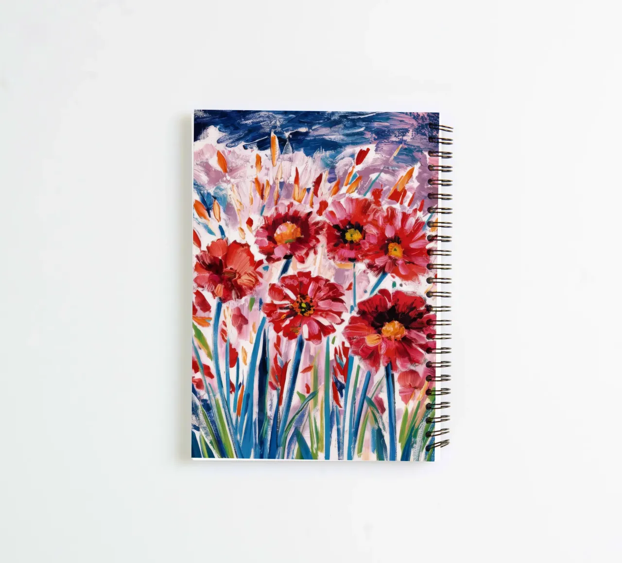 Cherry Bloom Parade spiral notebook by Obisidian Brush