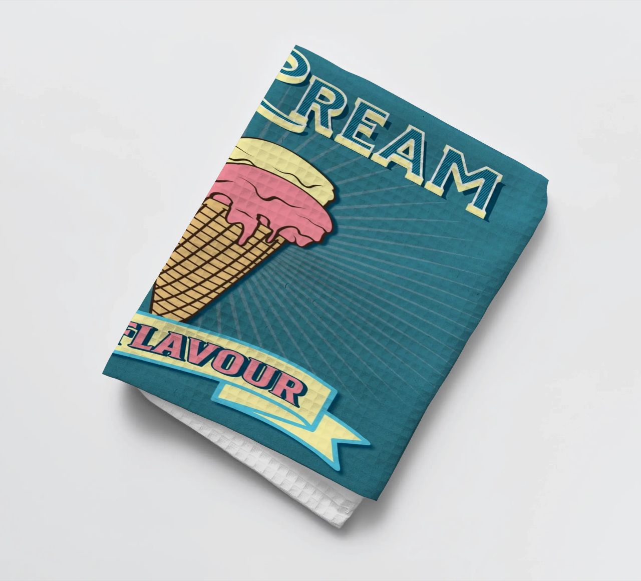 Retro Ice Cream Cone Poster | Best Flavour torchon de Une Affaire de Filles