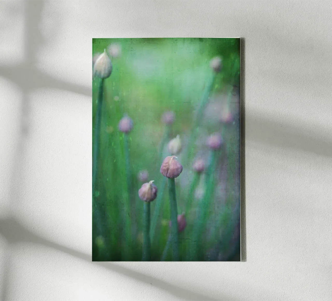 chives tela con Cornice a cassetta da Visuelle Poesie am Wegesrand