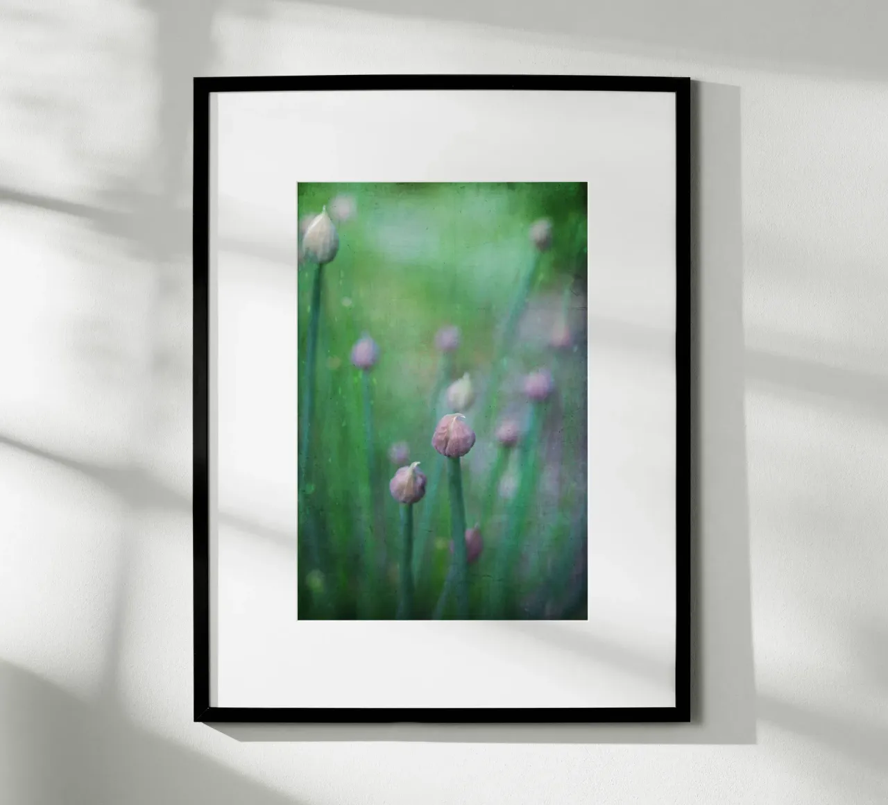 chives poster con telaio in alluminio da Visuelle Poesie am Wegesrand