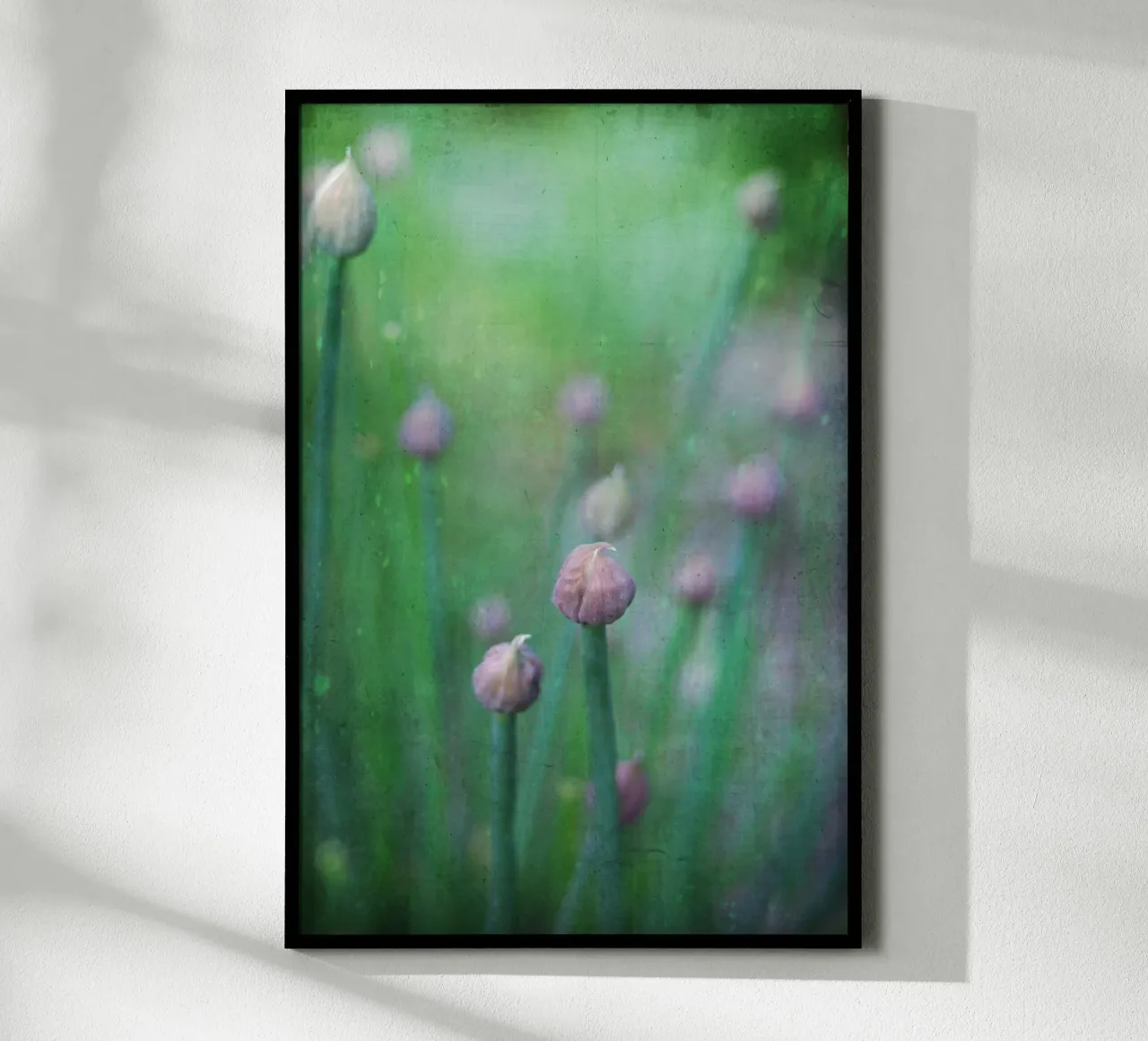 chives poster con telaio in alluminio da Visuelle Poesie am Wegesrand
