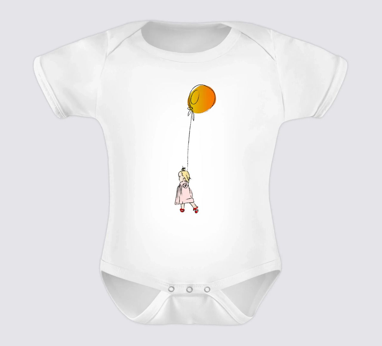 Petite fille avec un ballon body bébé de LaylaOzFun