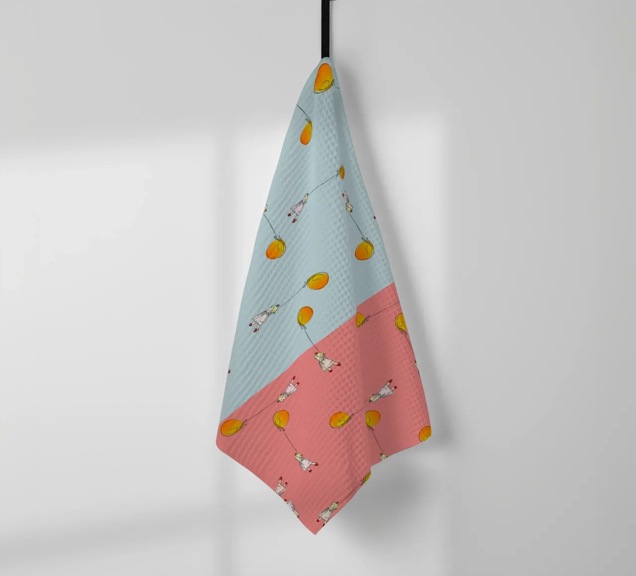 Bambina con palloncino canovaccio da cucina da LaylaOzFun