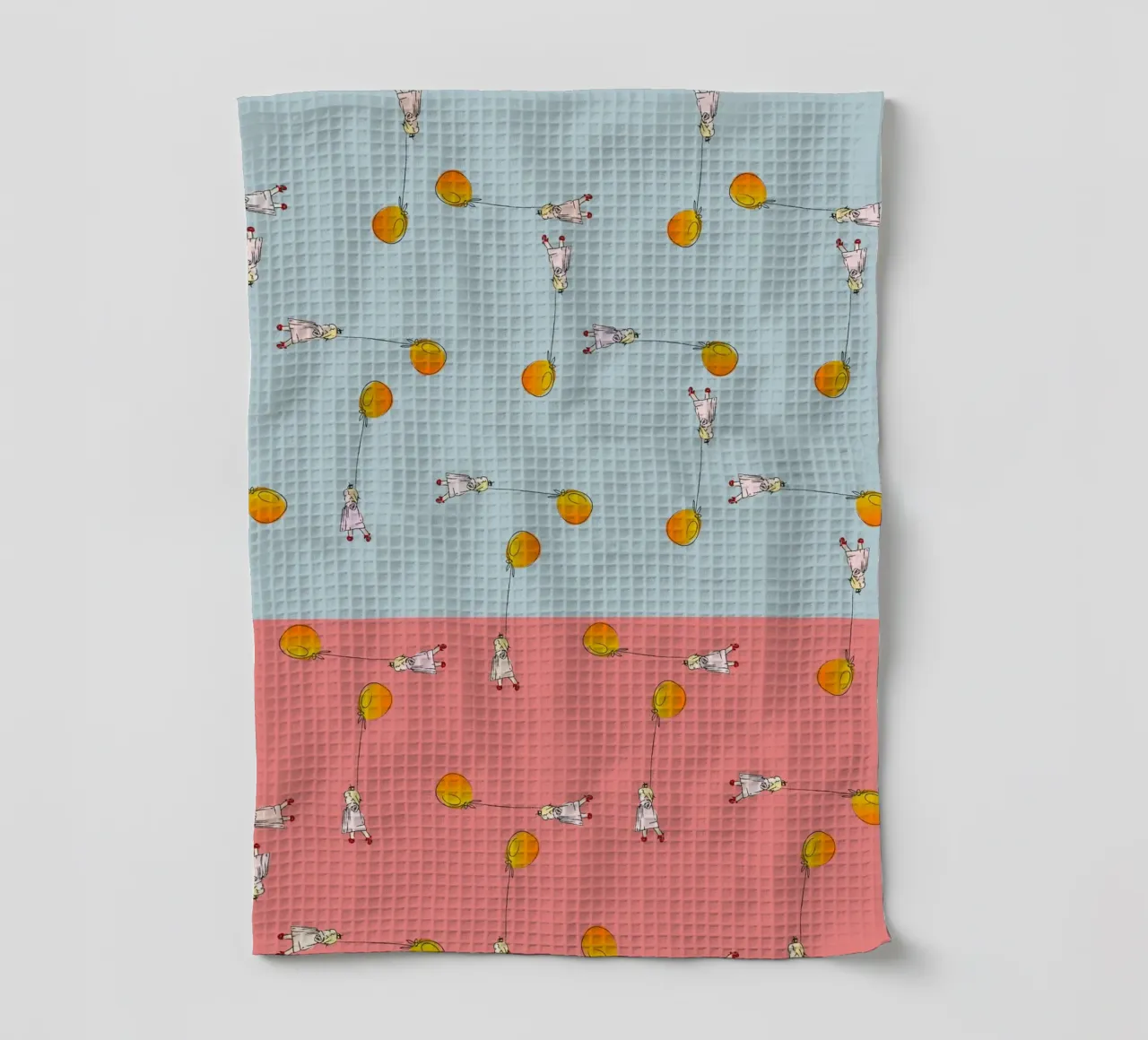 Bambina con palloncino canovaccio da cucina da LaylaOzFun