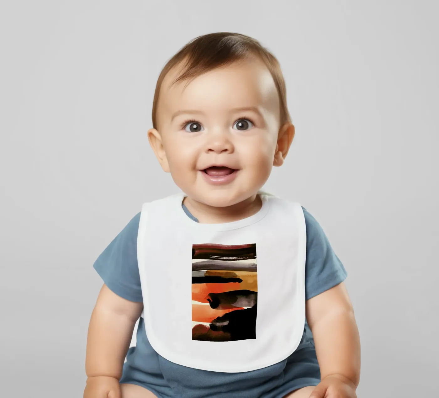 Burntsienna bavoir de STUDIO LEEMO