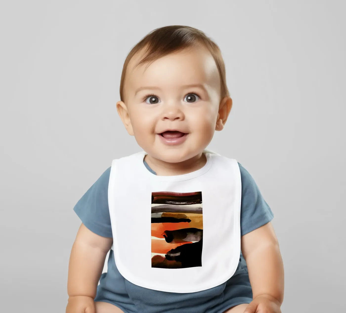 Burntsienna bavoir de STUDIO LEEMO