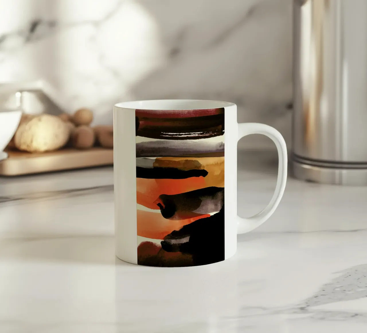 Burntsienna ceramic mug by STUDIO LEEMO