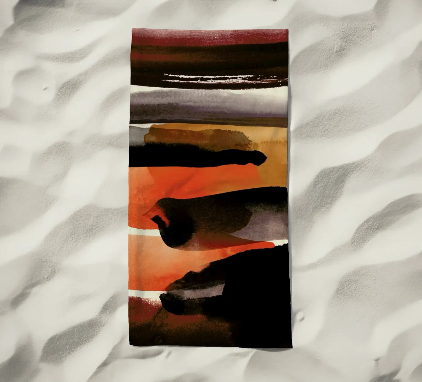 Burntsienna strandhanddoek van STUDIO LEEMO