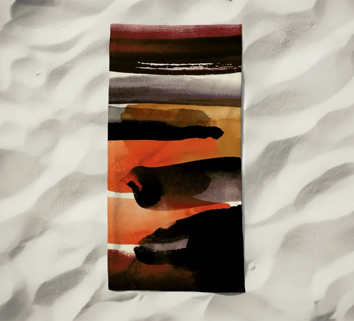 Burntsienna strandhanddoek van STUDIO LEEMO