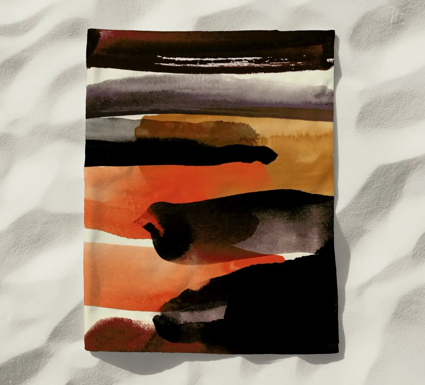 Burntsienna strandhanddoek van STUDIO LEEMO