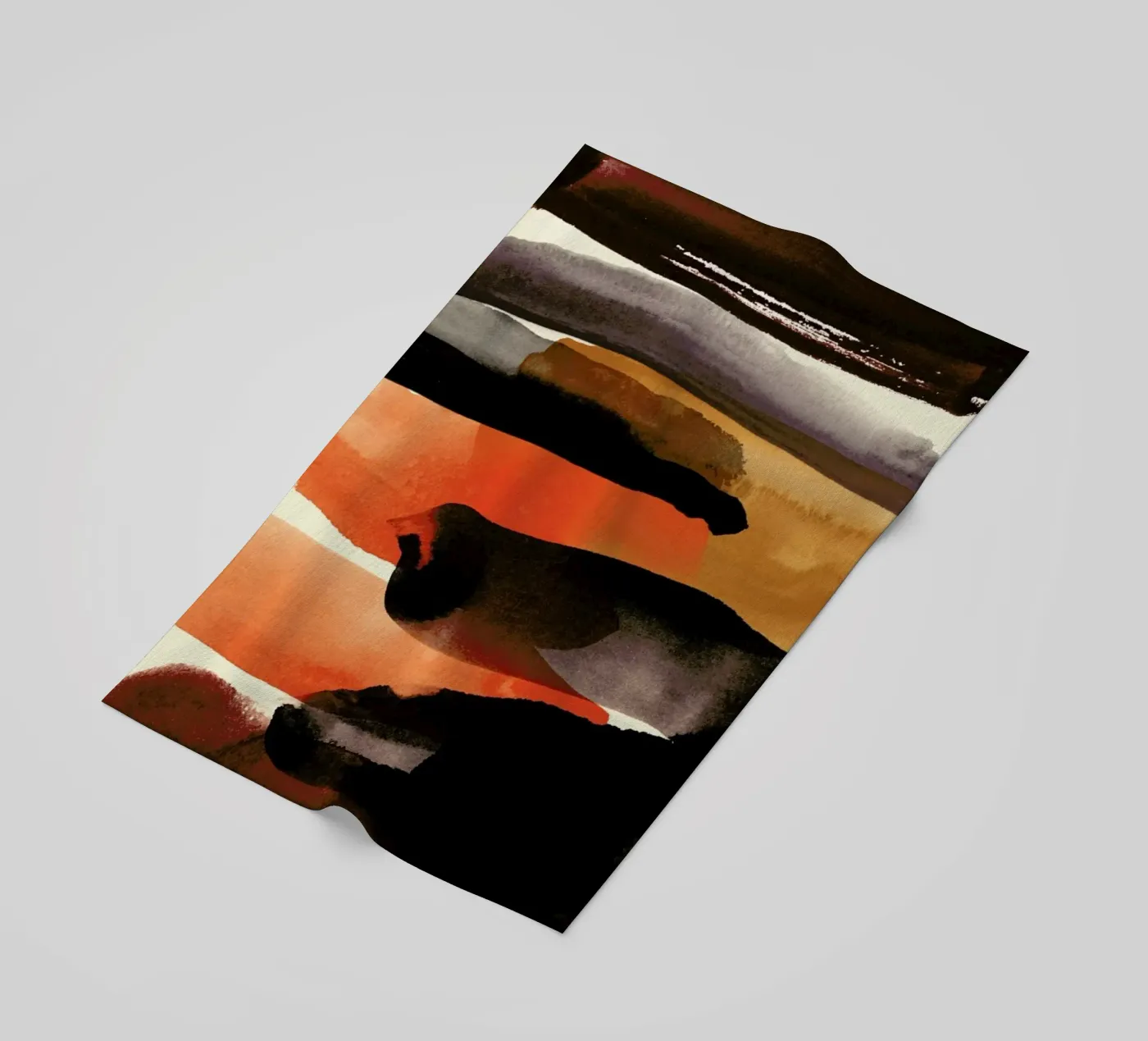 Burntsienna strandhanddoek van STUDIO LEEMO