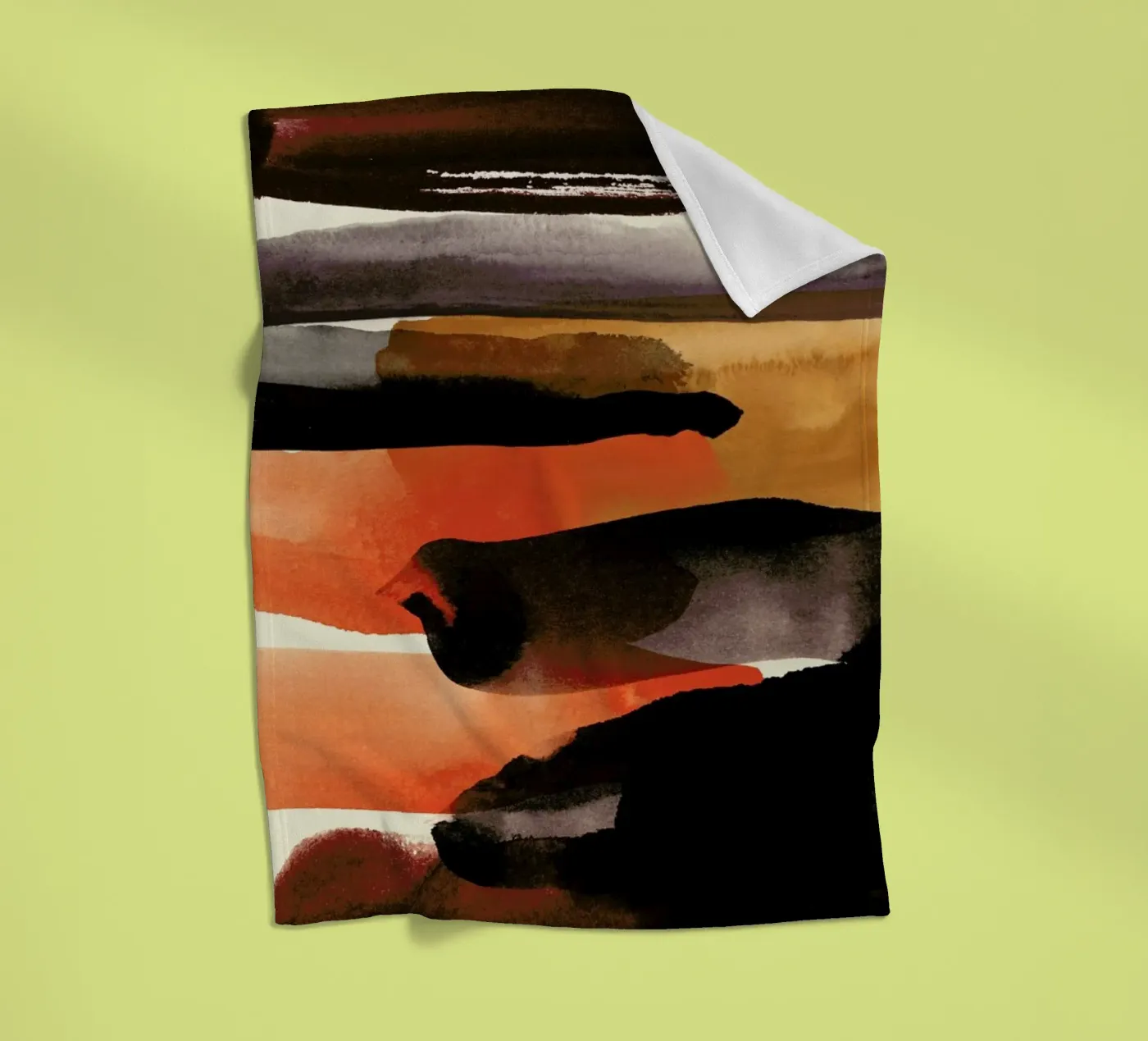 Burntsienna plaid polaire de STUDIO LEEMO