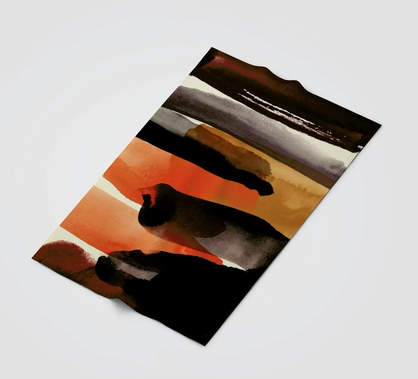 Burntsienna plaid polaire de STUDIO LEEMO