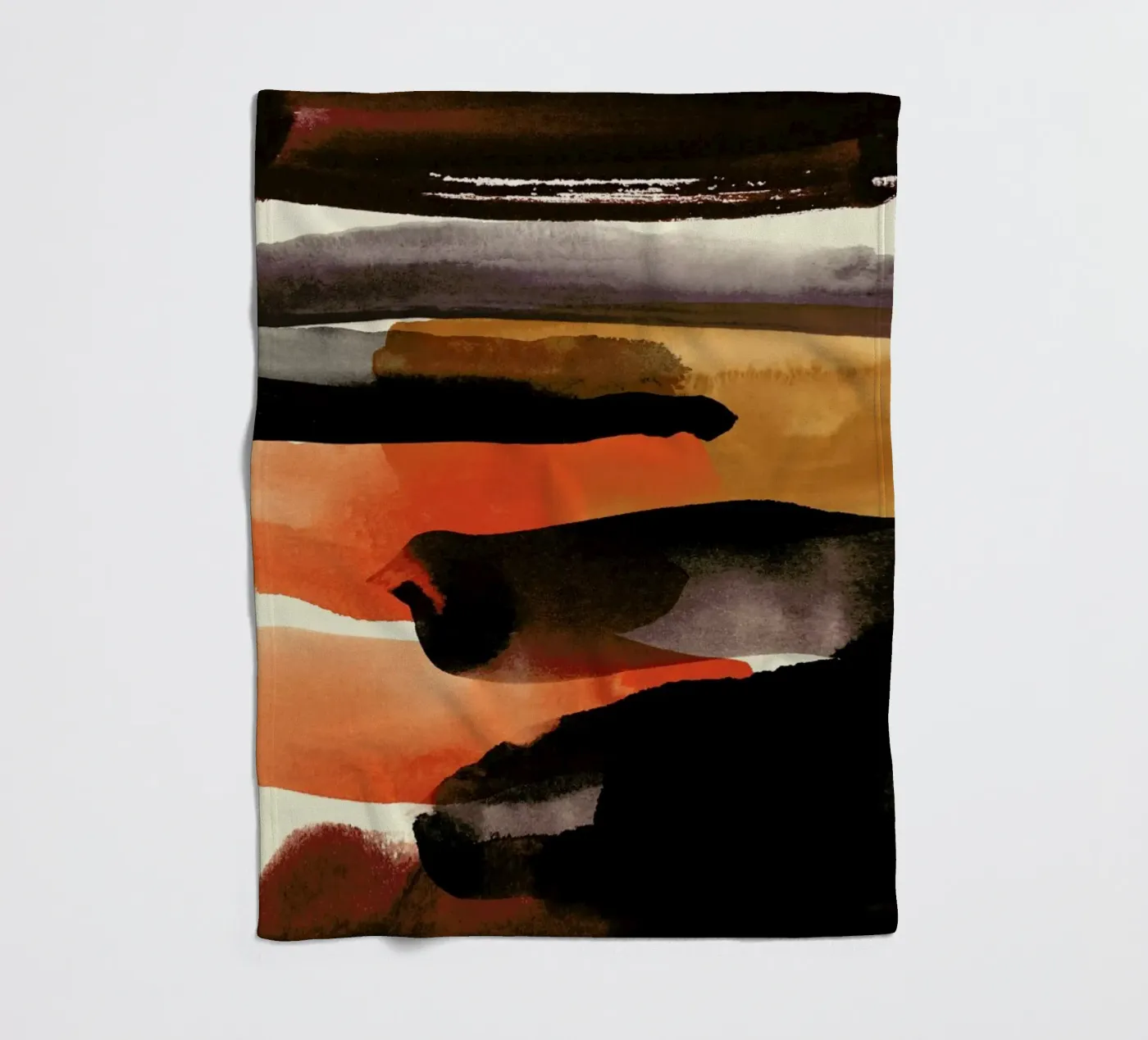 Burntsienna plaid polaire de STUDIO LEEMO