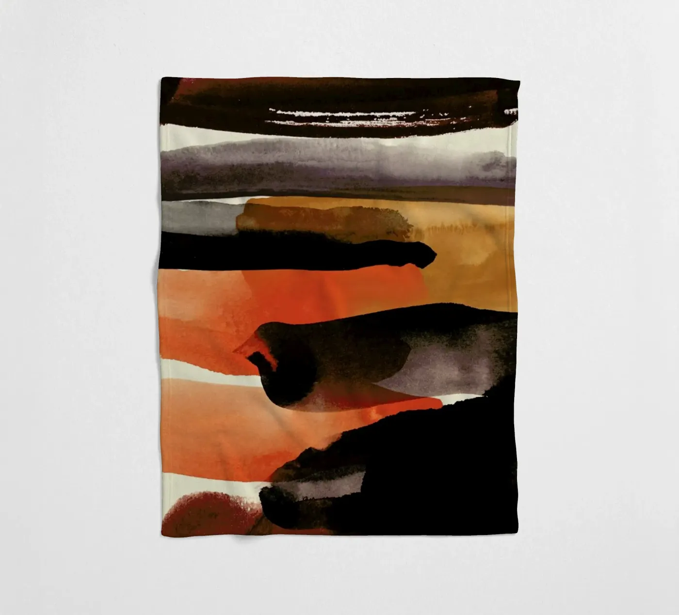 Burntsienna plaid polaire de STUDIO LEEMO