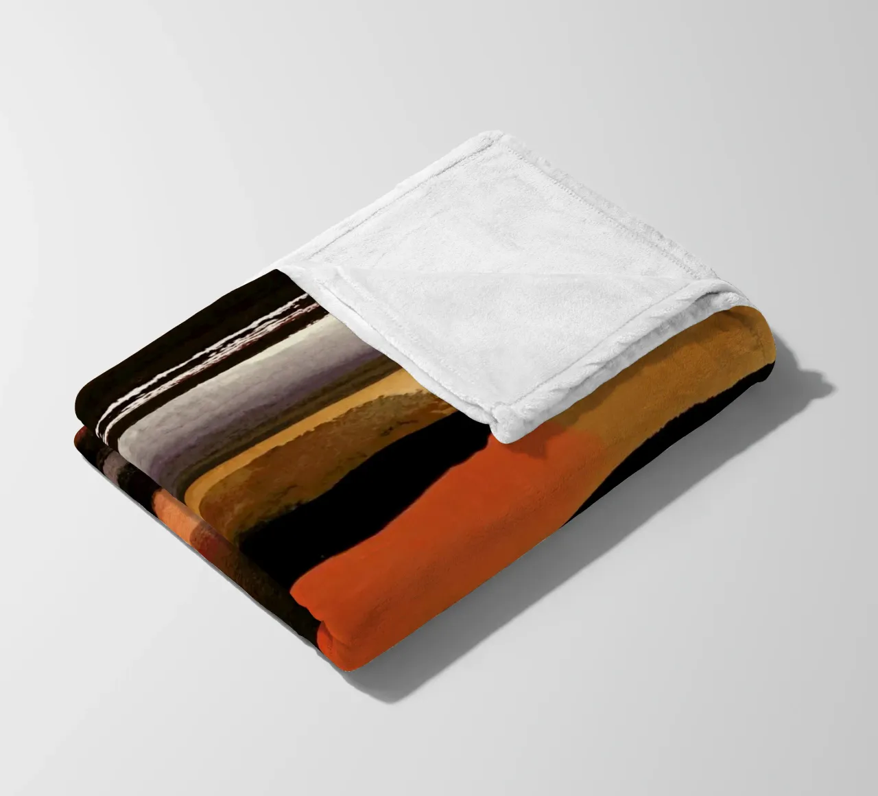 Burntsienna Fleecedecke von STUDIO LEEMO