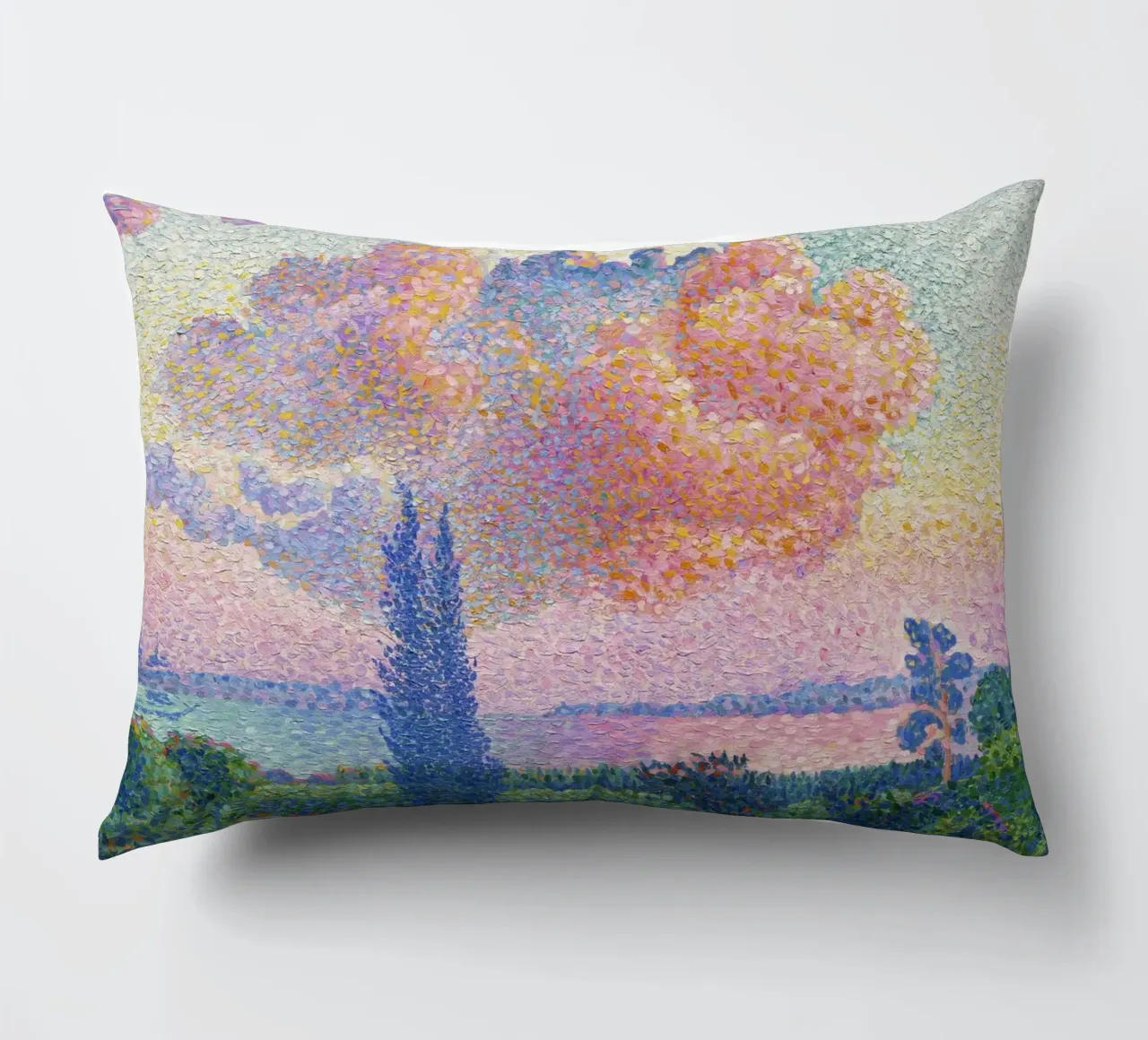 Henri-Edmond Cross - La nuvola rosa (1896) cuscino da Venus Art