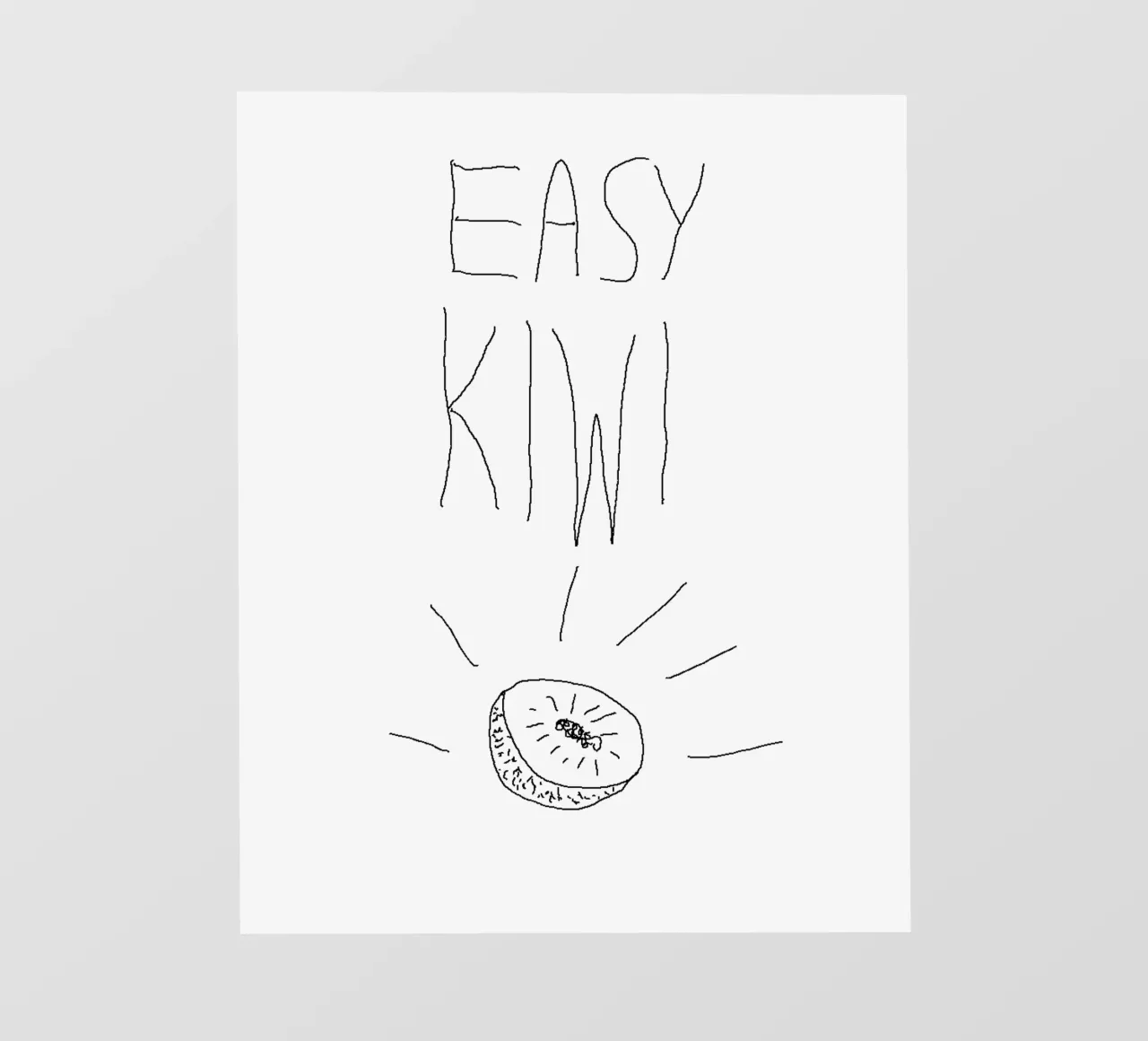 Easy Kiwi: Simply Irresistible telo in pvc da FruityNoodly