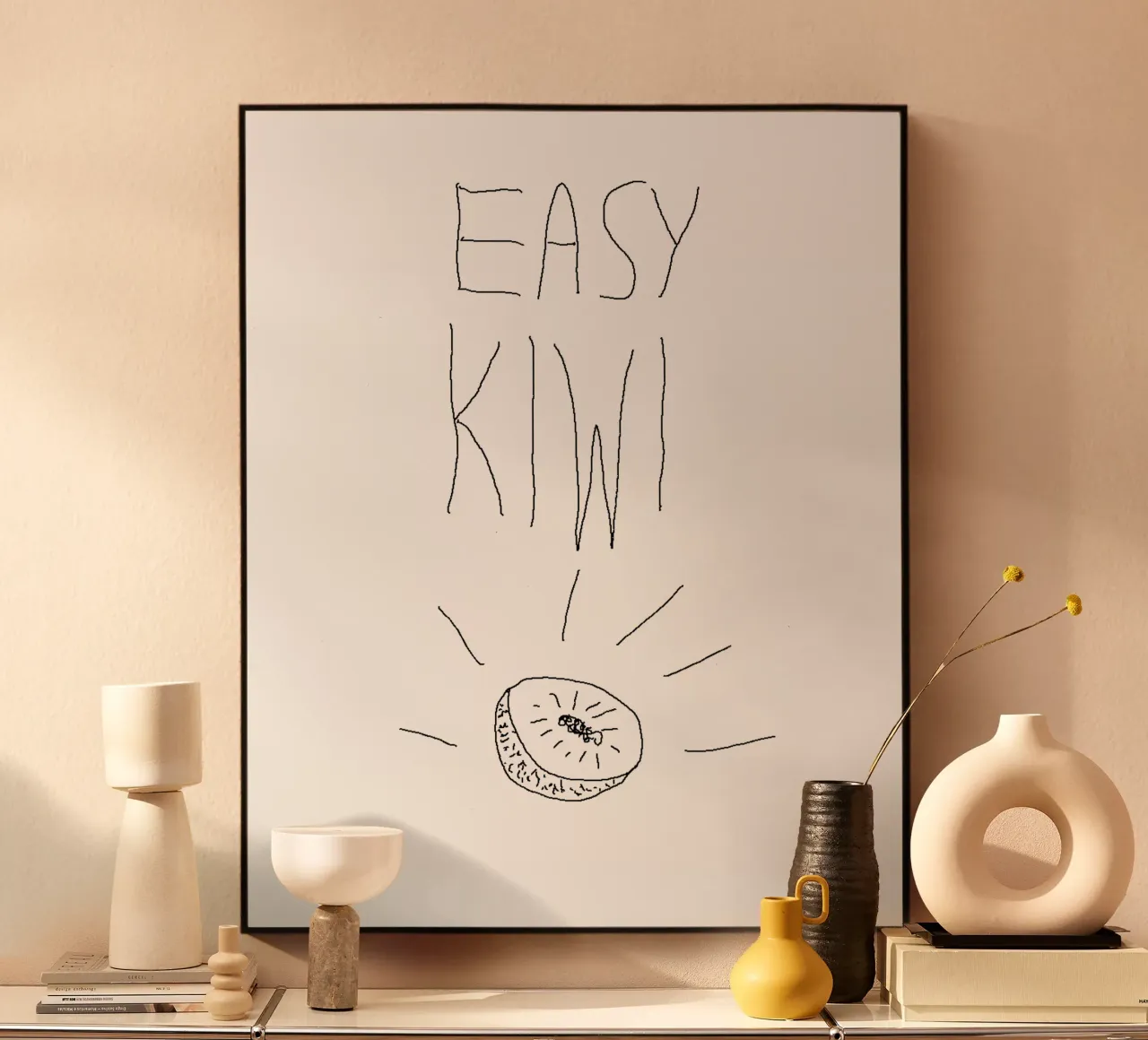 Easy Kiwi: Simply Irresistible alluminio dibond da FruityNoodly